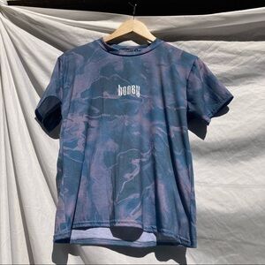 Boohoo T-Shirt Blue/Light Purple, Size Medium